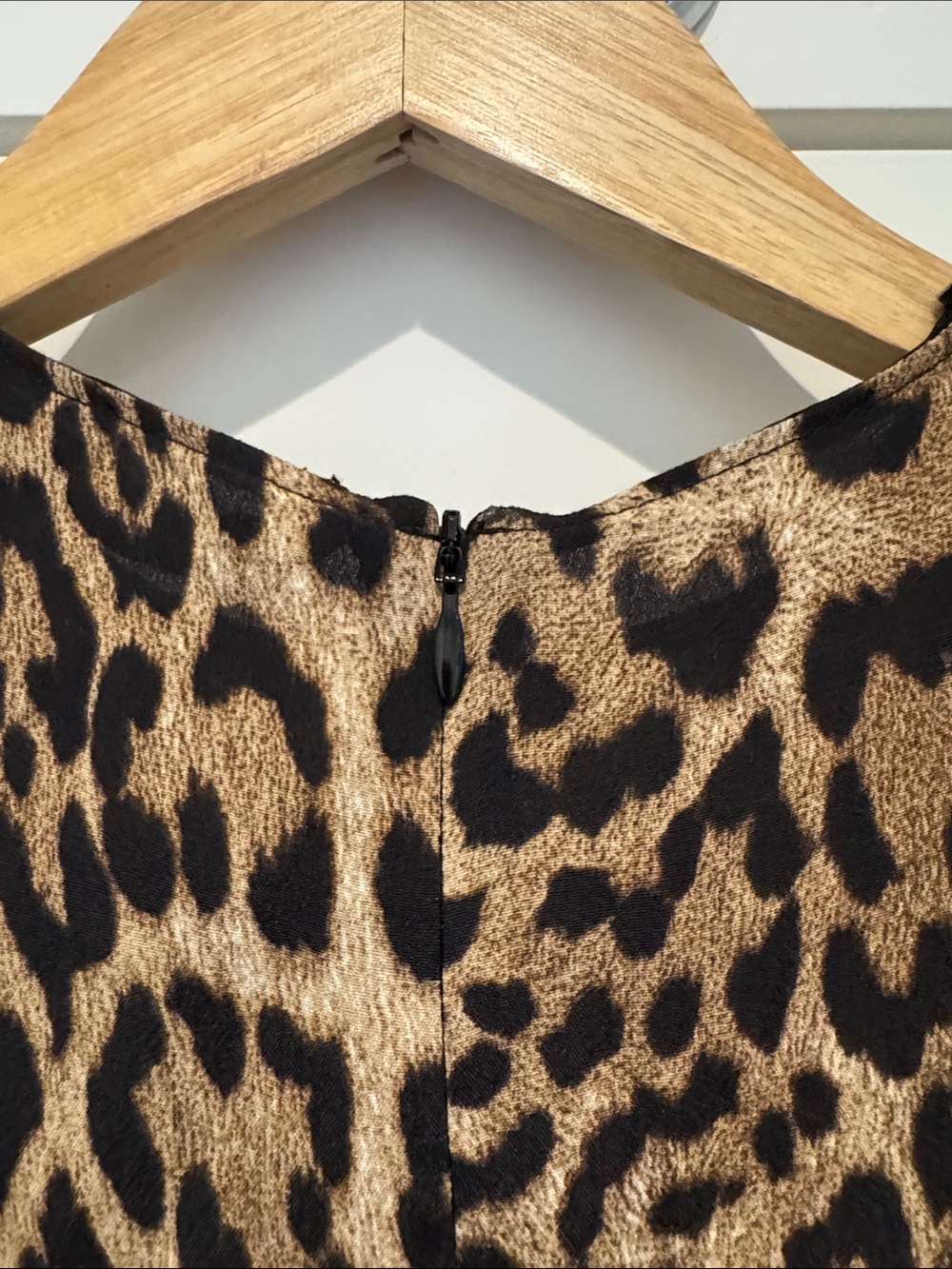 Zara Leopard Print Midi Dress in Brown and Black - Picture 6 of 7